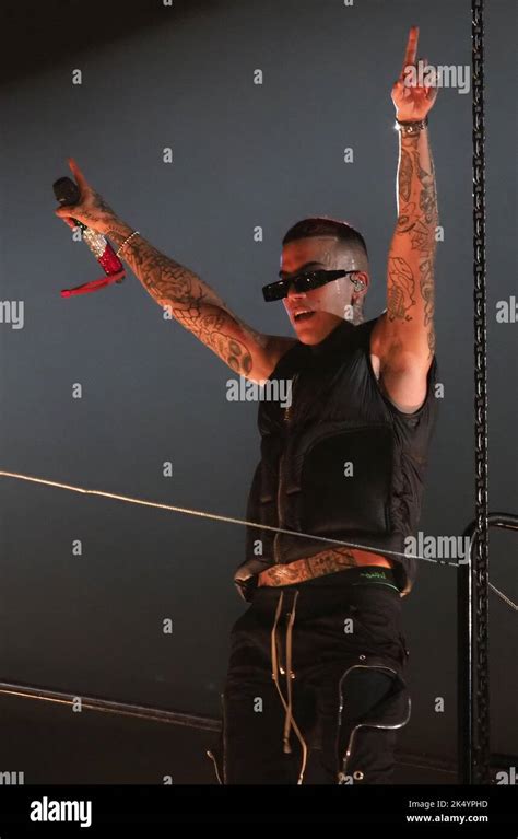 The Italian rapper Sfera Ebbasta showcasing the 2022 W&W 